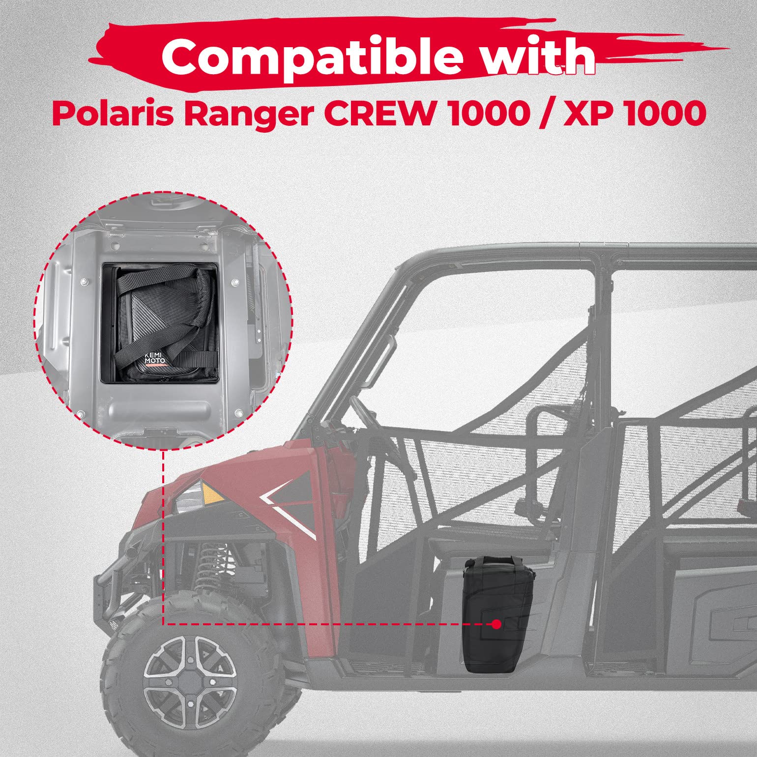 12L Cooler Bag Underseat Storage for Polaris Ranger Crew 1000/ XP 1000